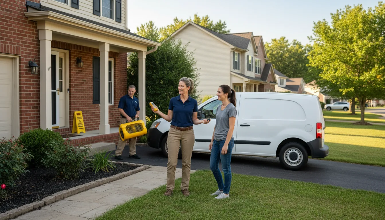 Residential water damage restoration in Henrietta, NC